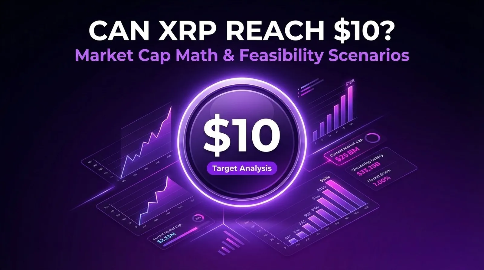 Can XRP reach 10 dollars with market cap math feasibility scenarios and key conditions