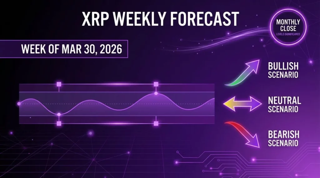XRP weekly forecast for Mar 30 2026 with support resistance catalysts and monthly close levels